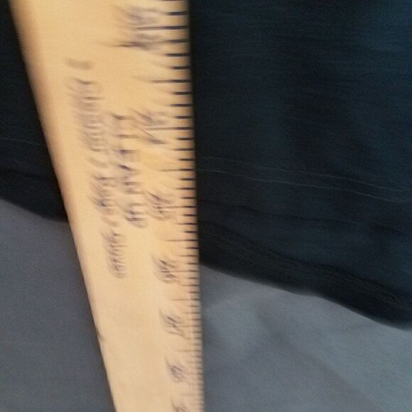 Color Story Large Black High Low Short Sleeve Pocket Tee T Shirt Stretch NWOT - Picture 10 of 10